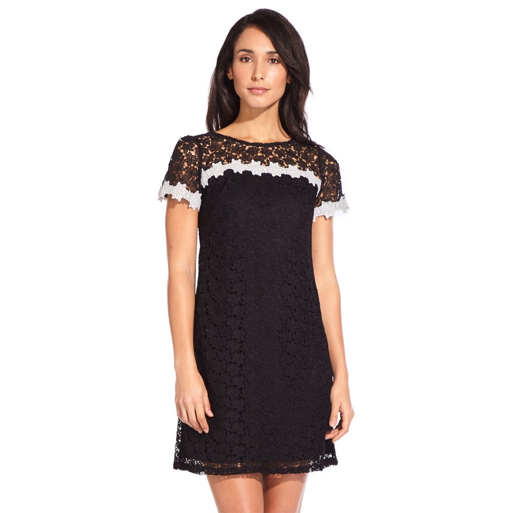 Adrianna Papell Lace Shift Dress